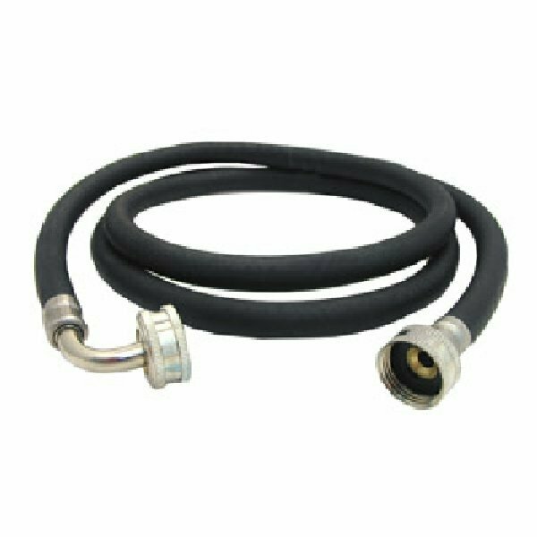 Lasco Washing Machine Hose, 3/4 in Inlet, FHT Inlet, 3/4 in Outlet, FHT Outlet, Rubber Tubing, 6 ft L 16-1738